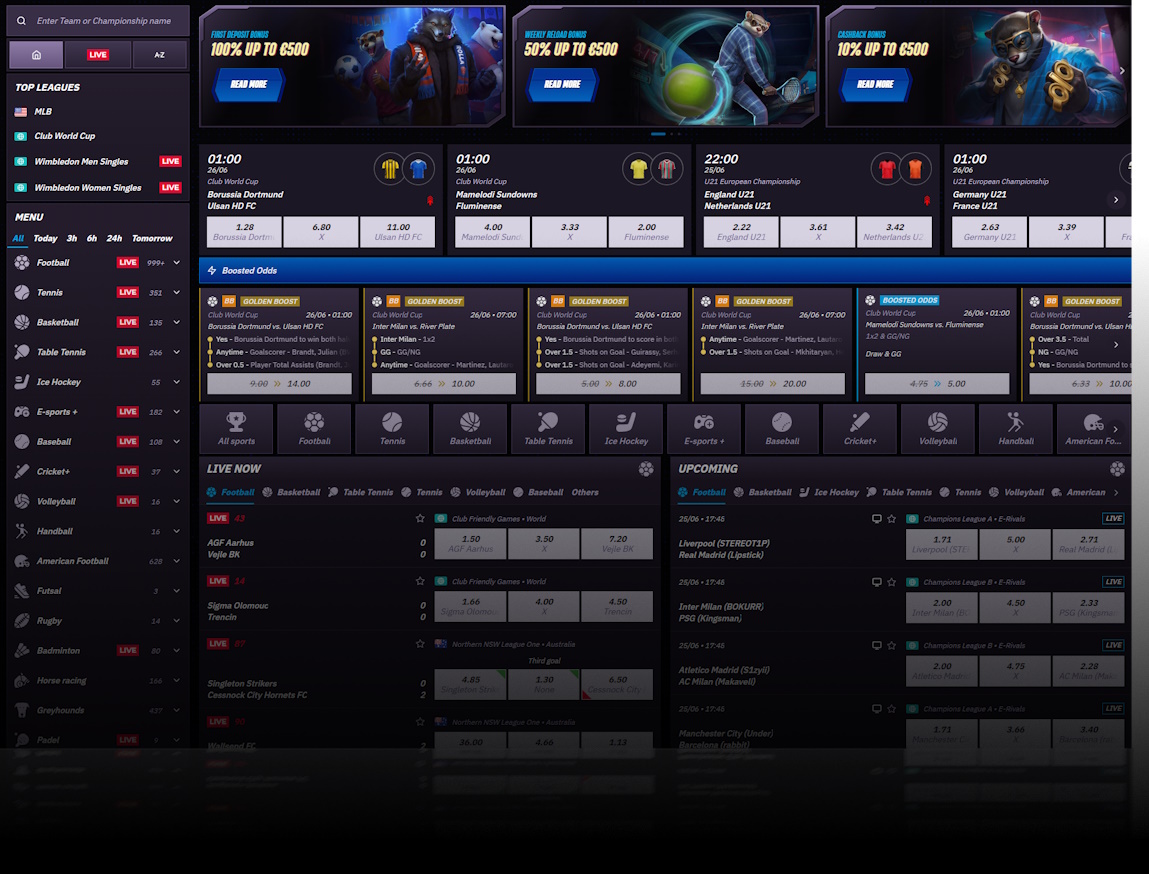 Betting interface screenshot σε κινητό